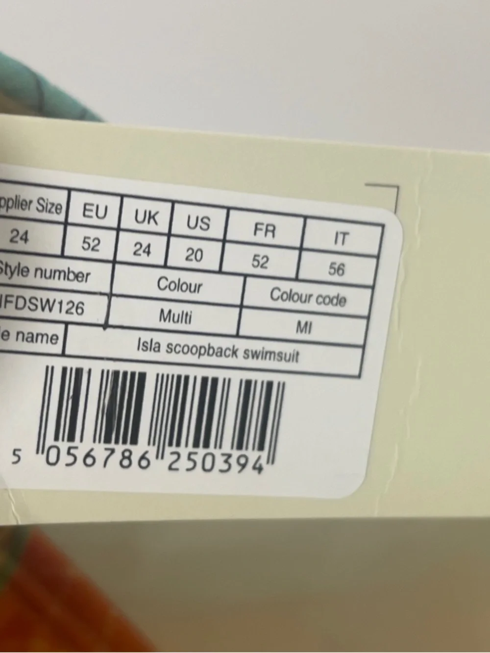 Never Fully Dressed Ecru Map Isla Scoopback Swimsuit Tummy Control Size US 20 - Picture 7 of 13